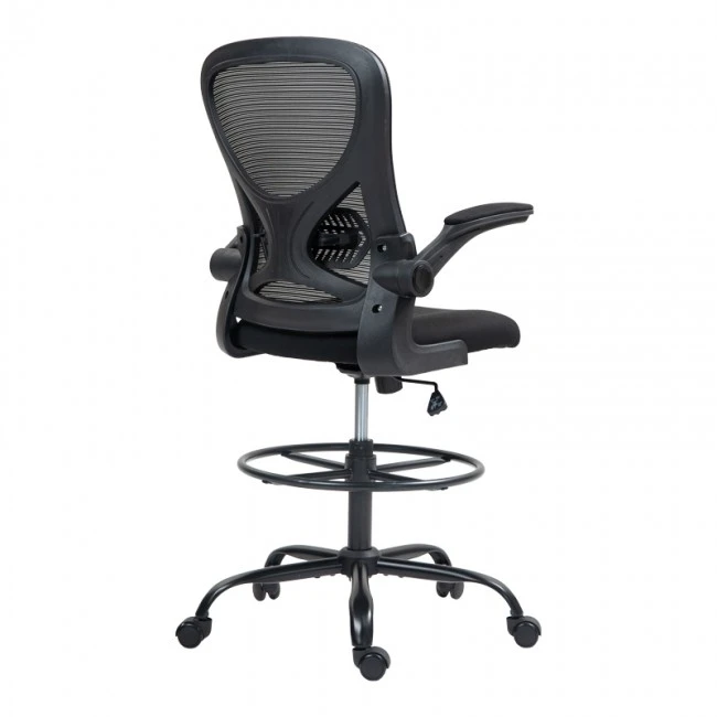 Work chair manager Derzio pakoworld mesh black fabric 62x53x131cm