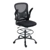 Work chair manager Derzio pakoworld mesh black fabric 62x53x131cm