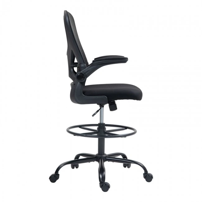 Work chair manager Derzio pakoworld mesh black fabric 62x53x131cm
