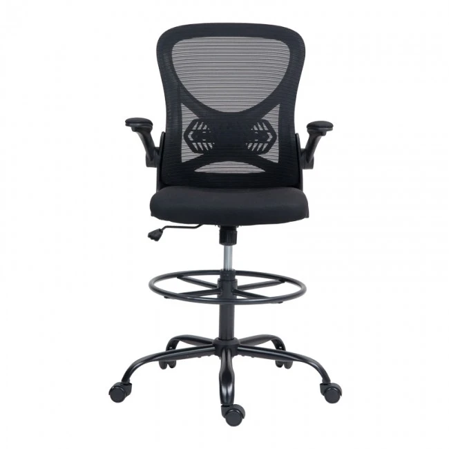 Work chair manager Derzio pakoworld mesh black fabric 62x53x131cm