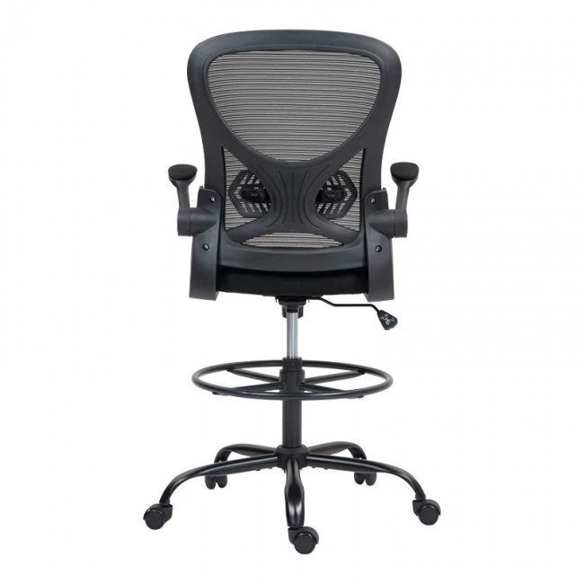 Work chair manager Derzio pakoworld mesh black fabric 62x53x131cm