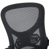 Work chair manager Derzio pakoworld mesh black fabric 62x53x131cm
