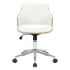 Manager office chair Fern pakoworld PU white natural wood