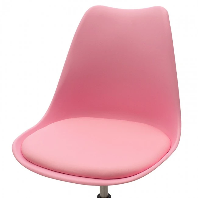 Office chair Gaston II pakoworld pp- pu in pink color