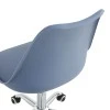 Καρέκλα γραφείου εργασίας Gaston II pakoworld pp-pu σε απόχρωση ανοιχτό μπλε 48x57x77-90εκ