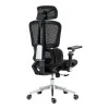 Work chair manager Jeffer pakoworld mesh in black color 67x62x115-125cm