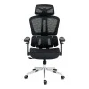 Work chair manager Jeffer pakoworld mesh in black color 67x62x115-125cm
