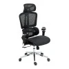 Work chair manager Jeffer pakoworld mesh in black color 67x62x115-125cm