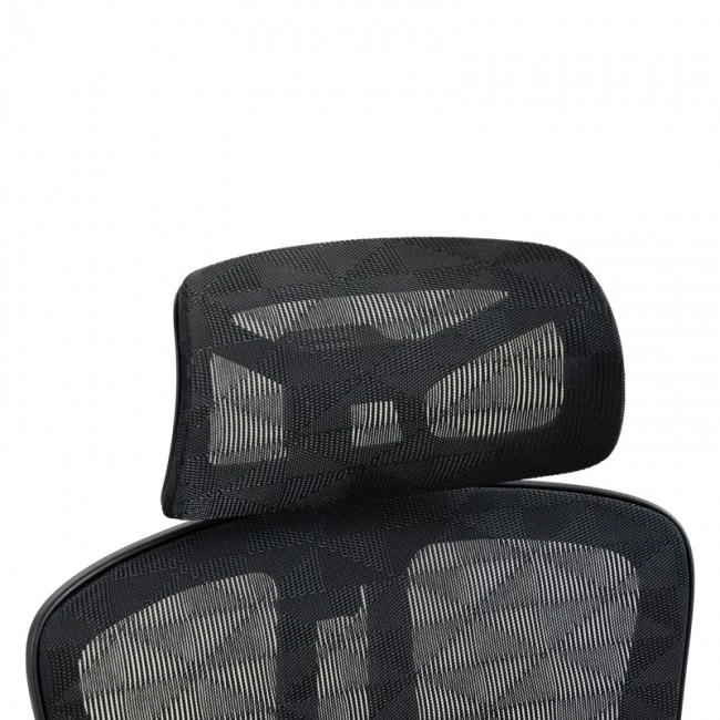Work chair manager Jeffer pakoworld mesh in black color 67x62x115-125cm