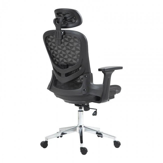 Work chair manager Mergi pakoworld black mesh 62x63x120cm