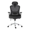 Work chair manager Mergi pakoworld black mesh 62x63x120cm
