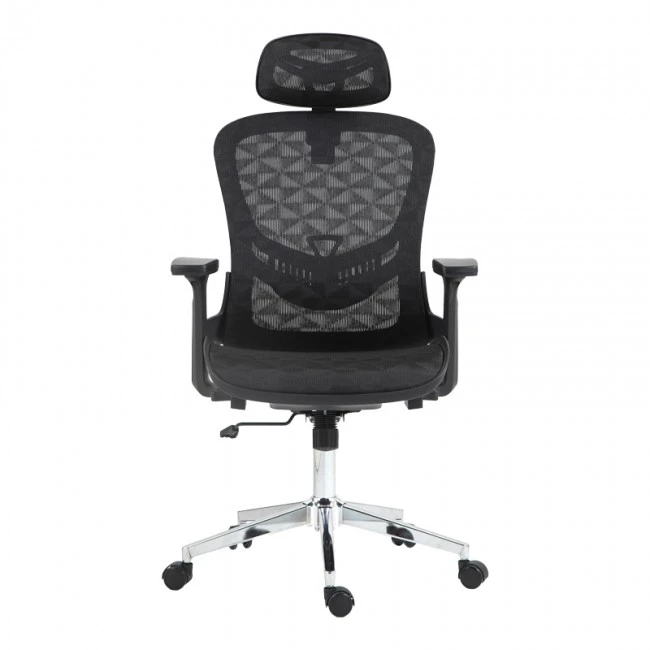Work chair manager Mergi pakoworld black mesh 62x63x120cm