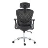 Work chair manager Mergi pakoworld black mesh 62x63x120cm