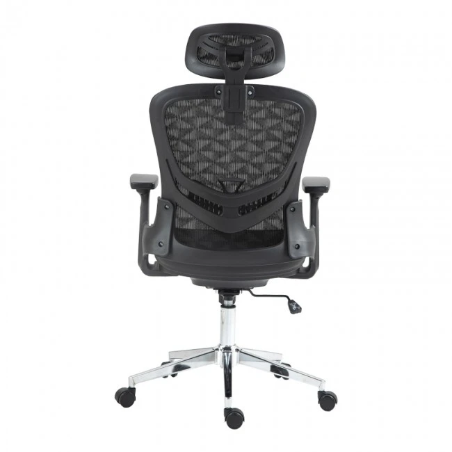 Work chair manager Mergi pakoworld black mesh 62x63x120cm