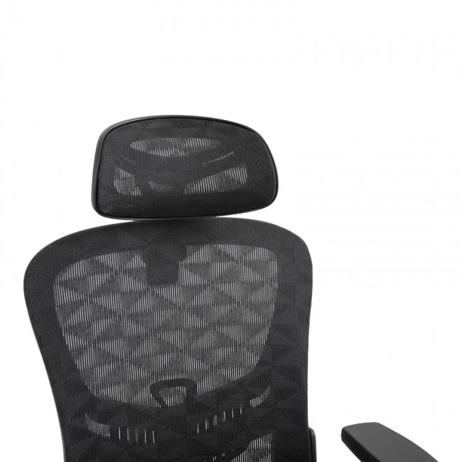 Work chair manager Mergi pakoworld black mesh 62x63x120cm