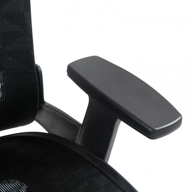 Work chair manager Mergi pakoworld black mesh 62x63x120cm