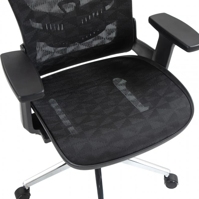 Work chair manager Mergi pakoworld black mesh 62x63x120cm