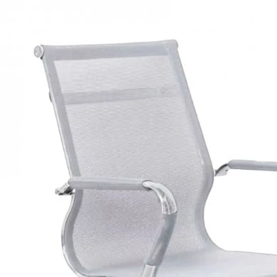 Office chair Noctis pakoworld white mesh fabric 55.5x48x92cm