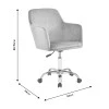 Office chair Xever pakoworld velvet grey