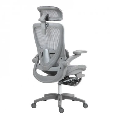 Work chair manager Zenyk pakoworld mesh in grey color 63x70x126cm