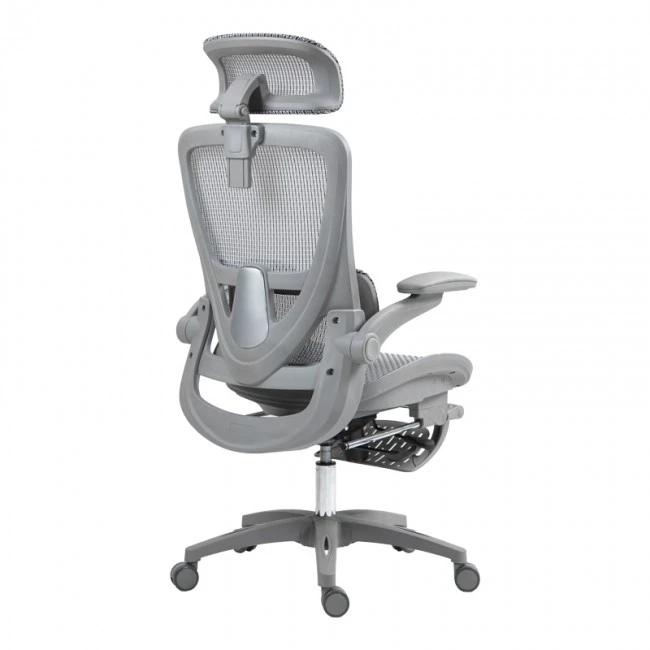Work chair manager Zenyk pakoworld mesh in black and white color 63x70x126cm