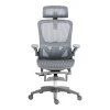 Work chair manager Zenyk pakoworld mesh in black and white color 63x70x126cm