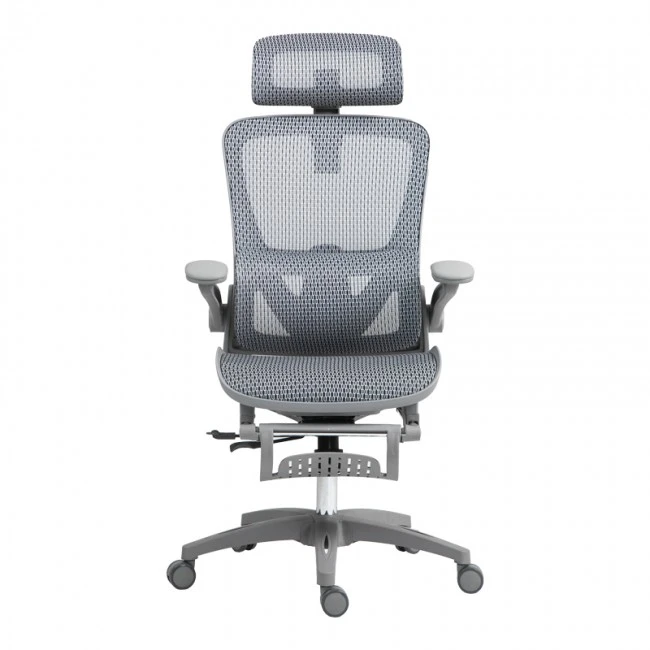 Work chair manager Zenyk pakoworld mesh in black and white color 63x70x126cm