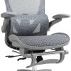 Work chair manager Zenyk pakoworld mesh in black and white color 63x70x126cm