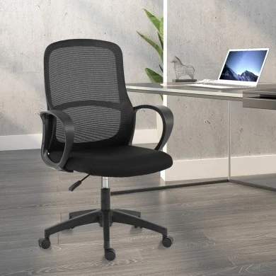 Office chair Zuena pakoworld in black color