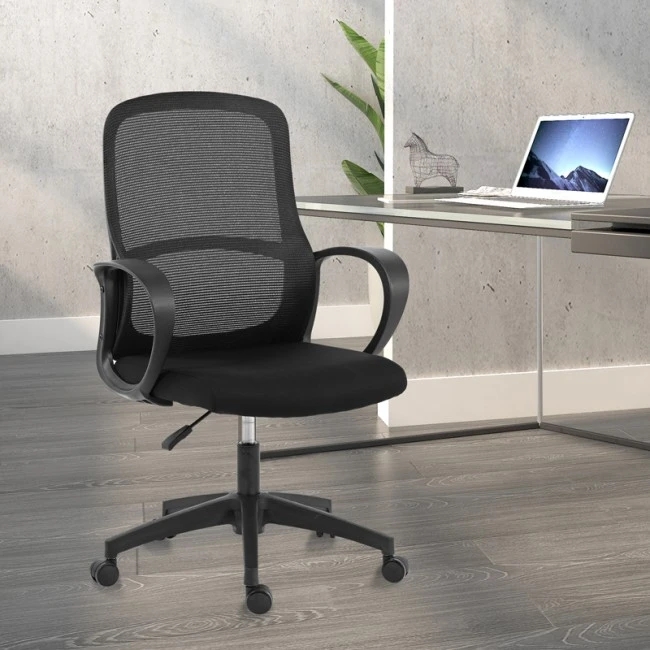 Office chair Zuena pakoworld in black color