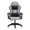 Gaming office chair Gline pakoworld black-gray fabric black pp 60x59x118cm