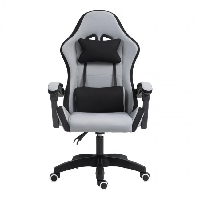 Gaming office chair Gline pakoworld black-gray fabric black pp 60x59x118cm