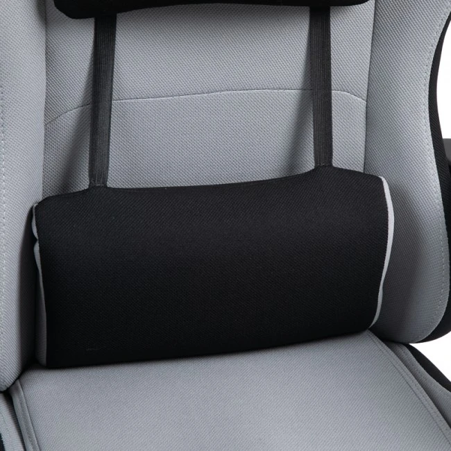 Gaming office chair Gline pakoworld black-gray fabric black pp 60x59x118cm