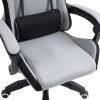 Gaming office chair Gline pakoworld black-gray fabric black pp 60x59x118cm