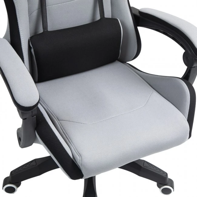 Gaming office chair Gline pakoworld black-gray fabric black pp 60x59x118cm