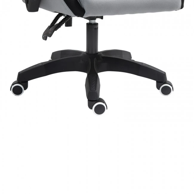 Gaming office chair Gline pakoworld black-gray fabric black pp 60x59x118cm