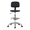 Icina pakoworld pu office-work chair on wheels in black shade 58x54x102-123cm