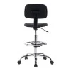 Icina pakoworld pu office-work chair on wheels in black shade 58x54x102-123cm