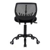 Kid&#039;s office chair Kador pakoworld fabric mesh in black color 52x52x72-84cm