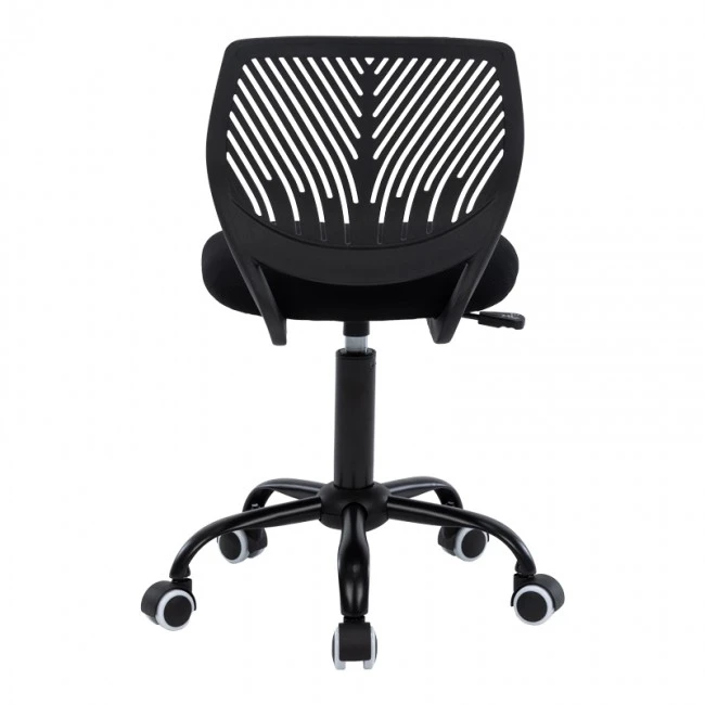 Kid&#039;s office chair Kador pakoworld fabric mesh in black color 52x52x72-84cm