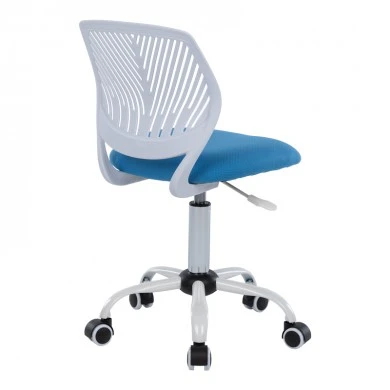 Kid&#039;s office chair Kador pakoworld fabric mesh in blue-white color 52x52x72-84cm