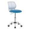Kid&#039;s office chair Kador pakoworld fabric mesh in blue-white color 52x52x72-84cm