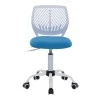 Kid&#039;s office chair Kador pakoworld fabric mesh in blue-white color 52x52x72-84cm