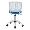 Kid&#039;s office chair Kador pakoworld fabric mesh in blue-white color 52x52x72-84cm