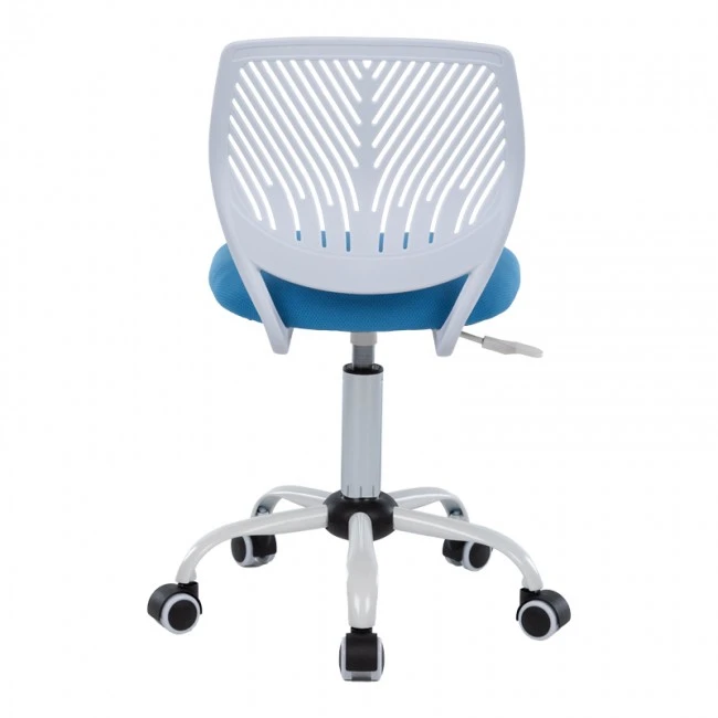 Kid&#039;s office chair Kador pakoworld fabric mesh in blue-white color 52x52x72-84cm