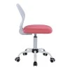 Kid&#039;s office chair Kador pakoworld fabric mesh in pink-white color 52x52x72-84cm