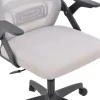 Office chair Peja pakoworld fabric mesh grey-beige and black frame 58x60x107-117cm