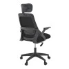 Office chair Peja pakoworld fabric mesh black 58x60x107-117cm
