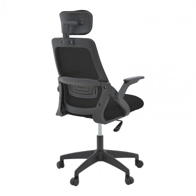 Office chair Peja pakoworld fabric mesh black 58x60x107-117cm