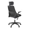 Office chair Peja pakoworld fabric mesh black 58x60x107-117cm